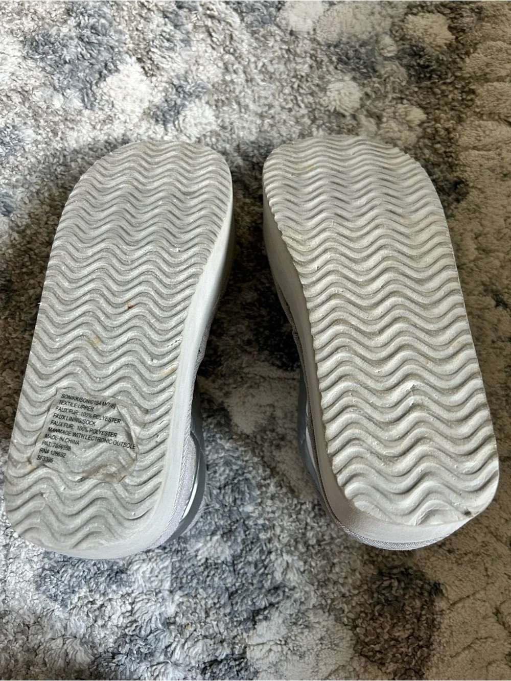 Steve Madden Silver Sonikk Puffer Platform Booties - Cozy Faux-Fur Lining